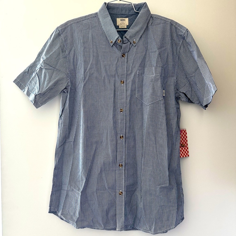 🚩SOLD🚩 Vans Blue Casual Button Down Shirt